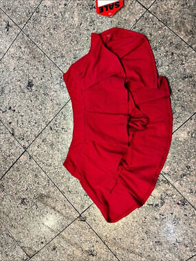 Red Crop skirt with shorts inside  Like New